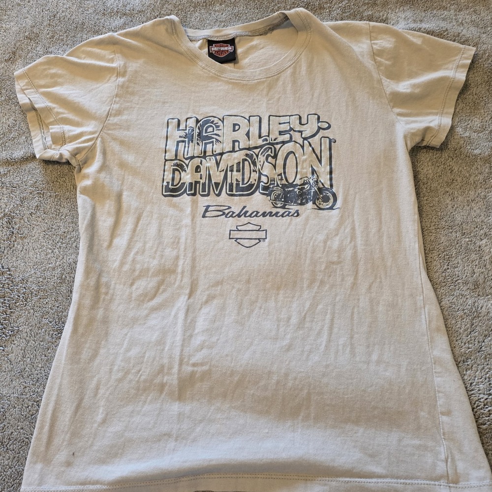 Official Harley-Davidson‎ Bahamas Gray Women's XL Graphic T-shirt